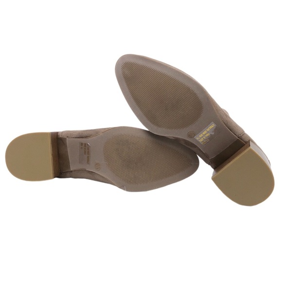 Wild Diva Taupe Brown Suede Ankle Boots Booties - Picture 3 of 6